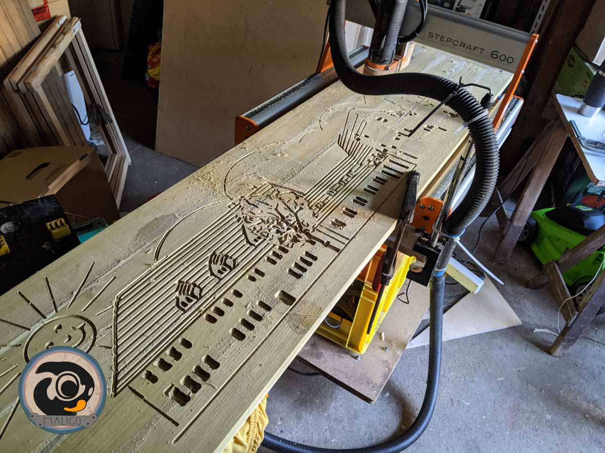 CNC-Fräsarbeit Grundschule am Vierrutenberg